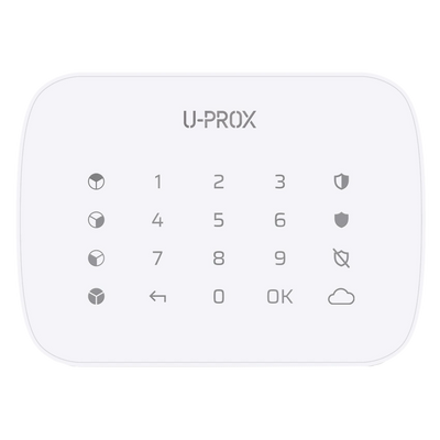 U-Prox Keypad G4 White Беспроводная сенсорная клавиатура для четырех групп 29672 фото