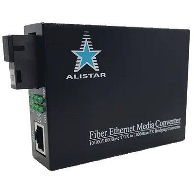 ALISTAR X3G 1G 10/100/1000BASE-T RJ-45 - 1000BASE-LX 1SM WDM SC 20KM TX1310/RX1550nm Медіаконвертор 99-00020859 фото