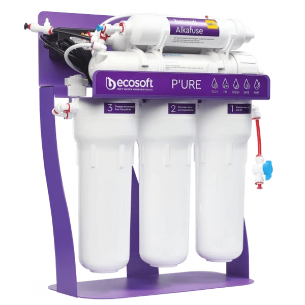 Фильтр обратного осмоса Ecosoft PURE Alkafuse с помпой на станине 04399-96 фото