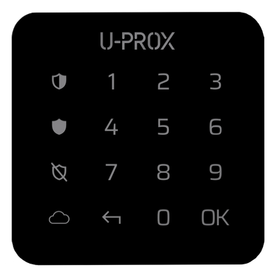 U-Prox&nbsp;Keypad&nbsp;G1&nbsp;Black Беспроводная сенсорная клавиатура для одной группы 29663 фото