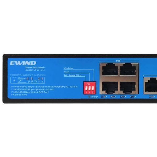 Ewind EW-S1907CG-AP PoE Комутатор 7 портів некерований 99-00018264 фото