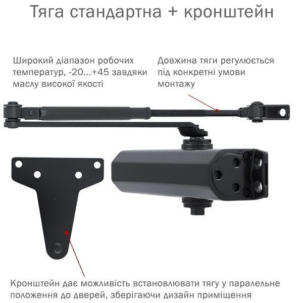 Дотягувач RYOBI D-2055V BLACK BC UNIV_ARM 99-00012889 фото