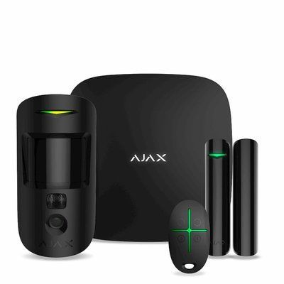Комплект бездротової сигналізації Ajax StarterKit Cam Black 1977115346 фото