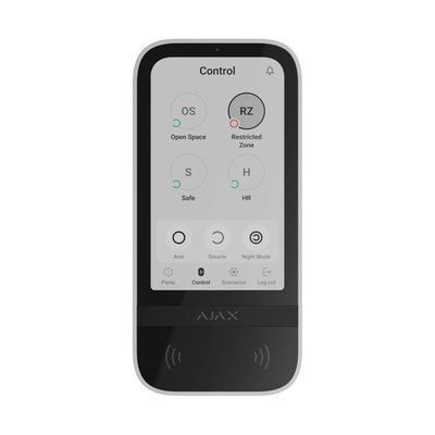 Клавіатура Ajax KeyPad TouchScreen біла 26-00326 фото
