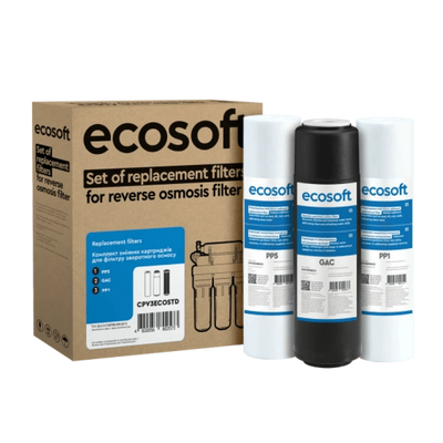 Комплект картриджів Ecosoft 1-2-3 для зворотного осмосу 04214-96 фото