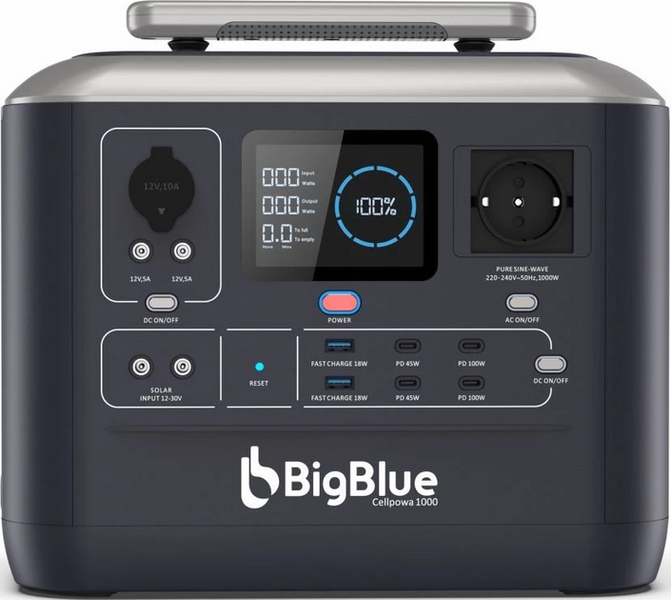 Портативна зарядна станція CP1000 BIG BLUE 42-00104 фото
