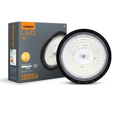 VIDEX 100W 5000K 12000Lm 220V LED світильник висотний ХайБей 32109 фото
