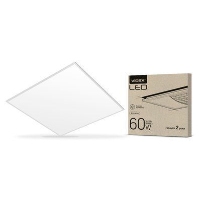 VIDEX 60W 4100K 220V LED панель матова 32120 фото