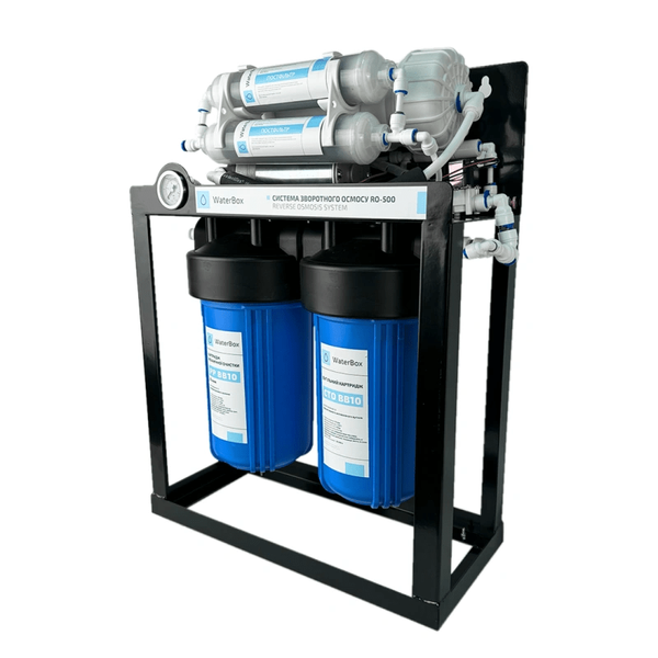 Система зворотного осмосу з помпою на станині WaterBox RO-500GPD  77006-23 фото