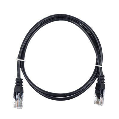Kingda PAUT3100-BK Патч-корд UTP, 1 м, кат. 5e, чорний 99-00012483 фото
