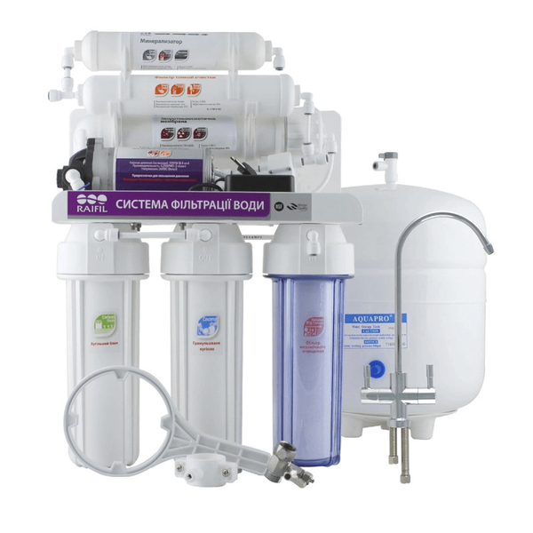 Фільтр зворотного осмосу Raifil Grando 6 RO-905-650BP-EZ pump  12006-88 фото