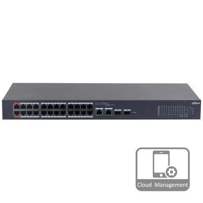 Dahua DH-CS4226-24ET-240 PoE Комутатор 24 порти керований 99-00016231 фото