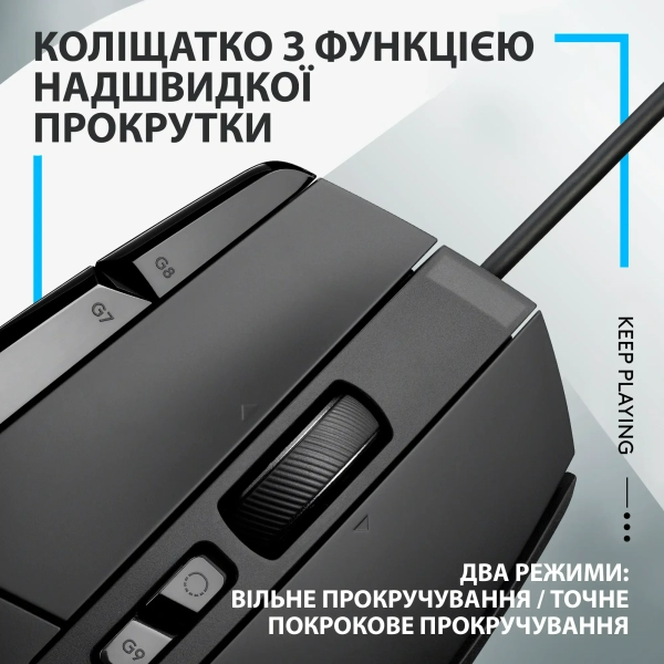 Миша Logitech G502 X USB Black 34601 фото