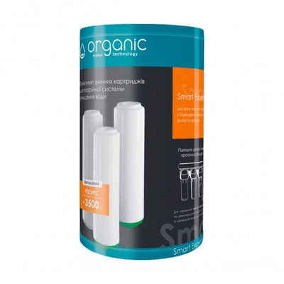 Комплект картриджів Organic Smart Trio Expert покращений для проточних фільтрів 13243-87 фото